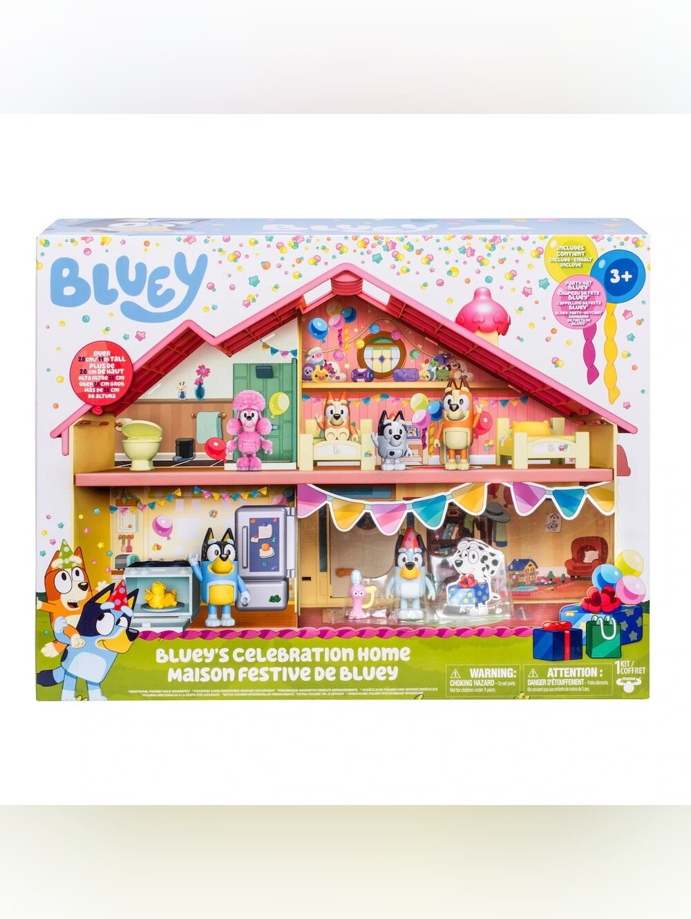 Bluey Celebration Home Playset, Portable Toy House For Birthday Parties *NIB*